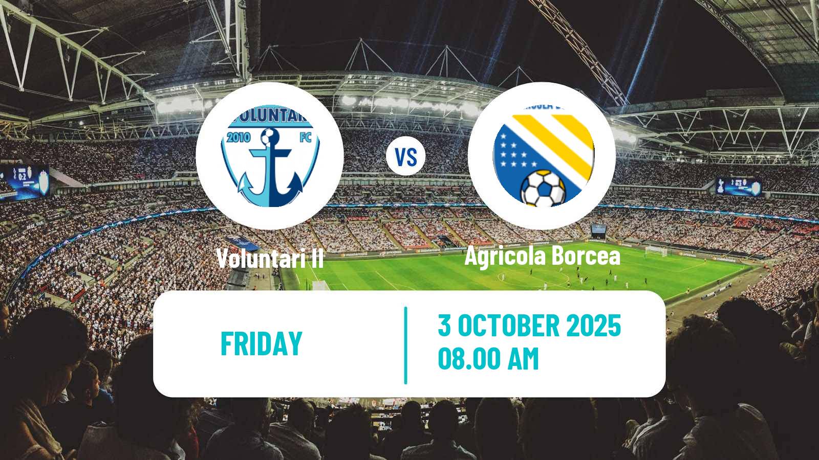 Football Romanian Liga 3 - Seria 3 Voluntari II - Agricola Borcea