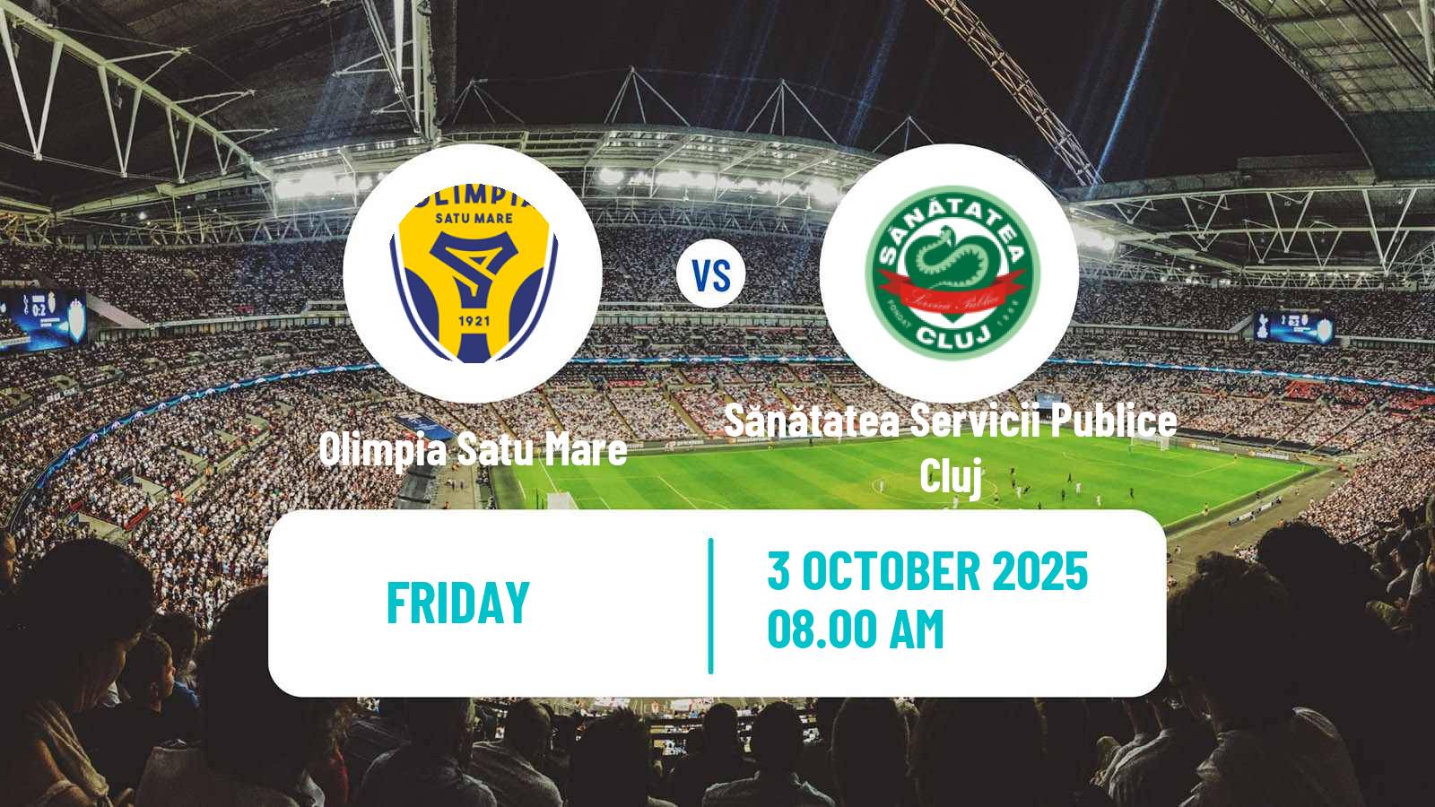 Football Romanian Liga 3 - Seria 8 Olimpia Satu Mare - Sănătatea Servicii Publice Cluj