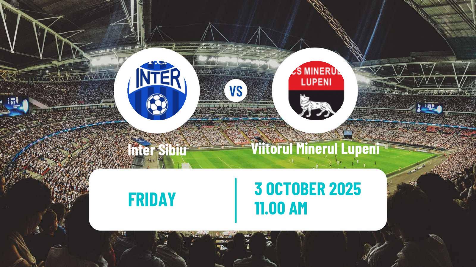 Football Romanian Liga 3 - Seria 6 Inter Sibiu - Viitorul Minerul Lupeni