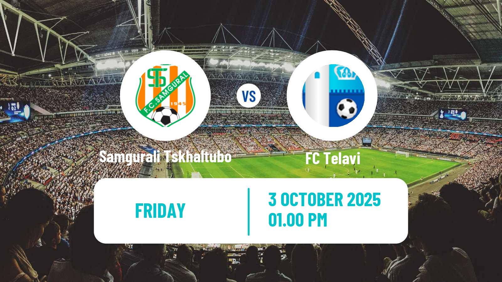 Football Georgian Erovnuli Liga Samgurali Tskhaltubo - Telavi