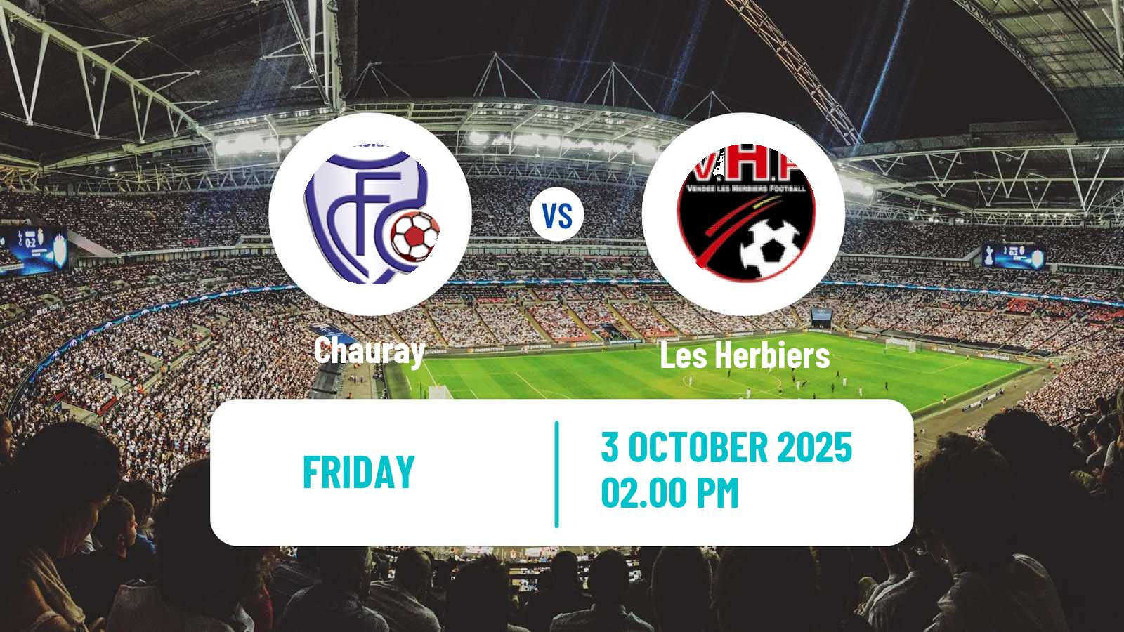 Football French National 2 - Group A Chauray - Les Herbiers