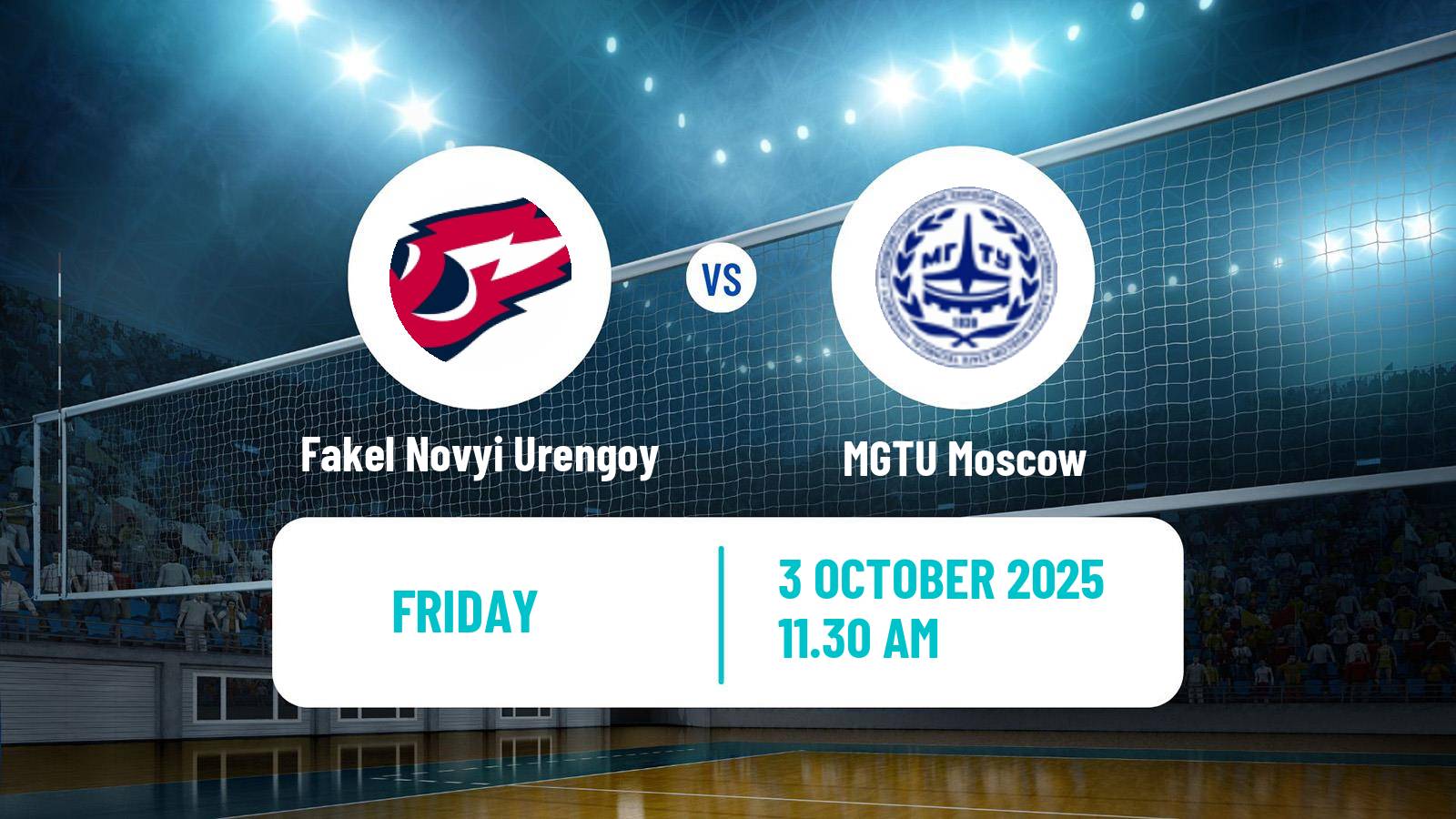 Volleyball Russian Cup Volleyball Fakel Novyi Urengoy - MGTU Moscow