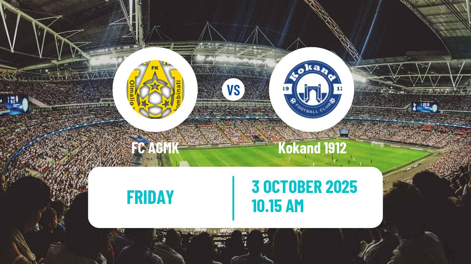 Football Uzbek League AGMK - Kokand 1912