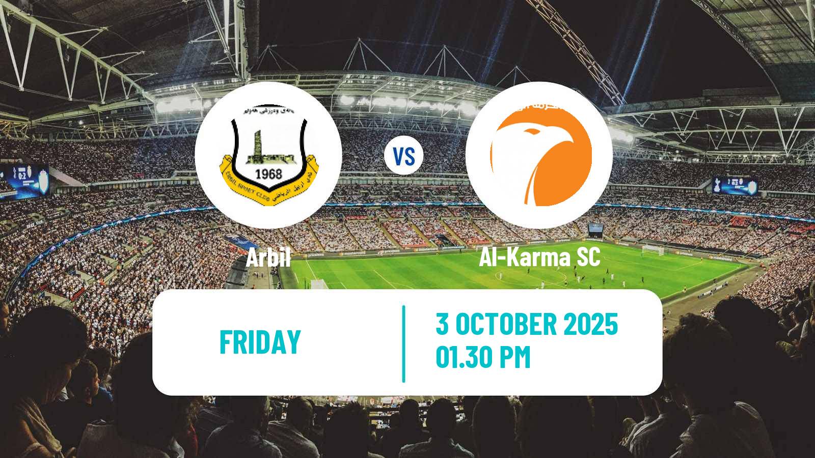 Football Iraqi Premier League Arbil - Al-Karma