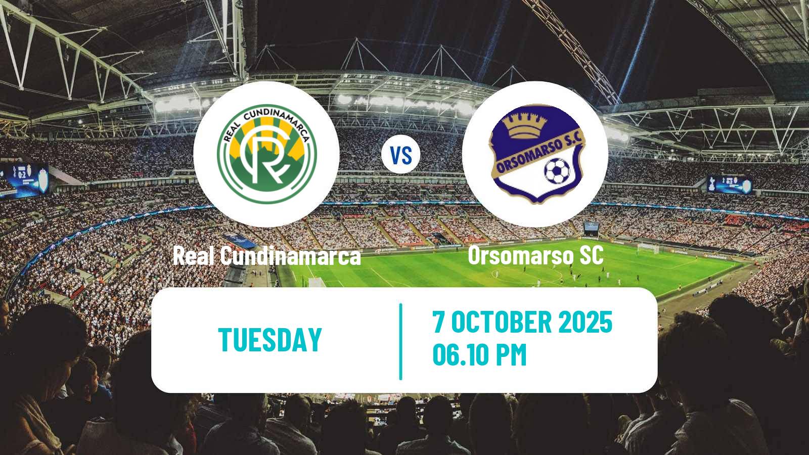 Football Colombian Primera B Real Cundinamarca - Orsomarso