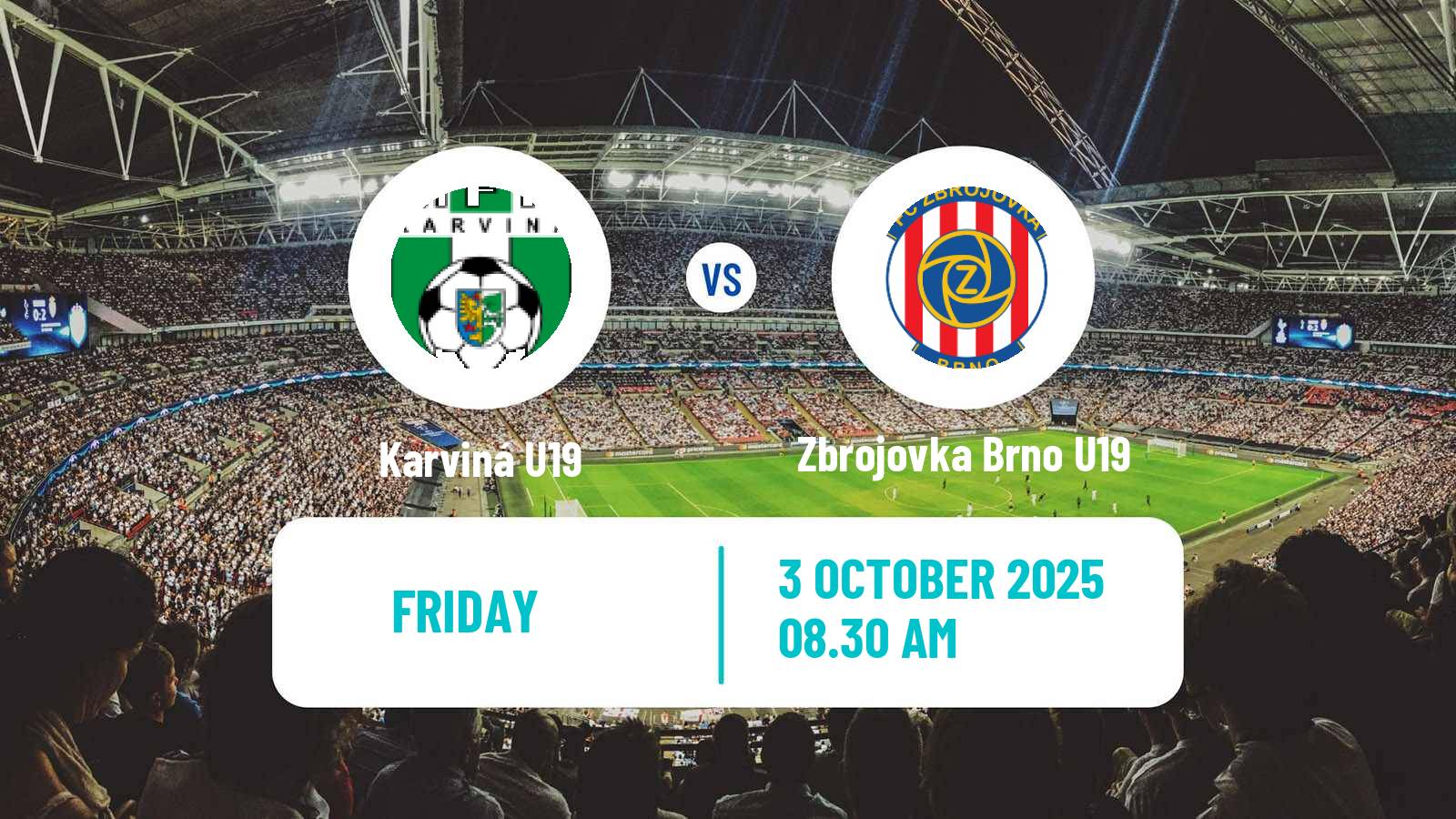 Football Czech U19 League Karviná U19 - Zbrojovka Brno U19