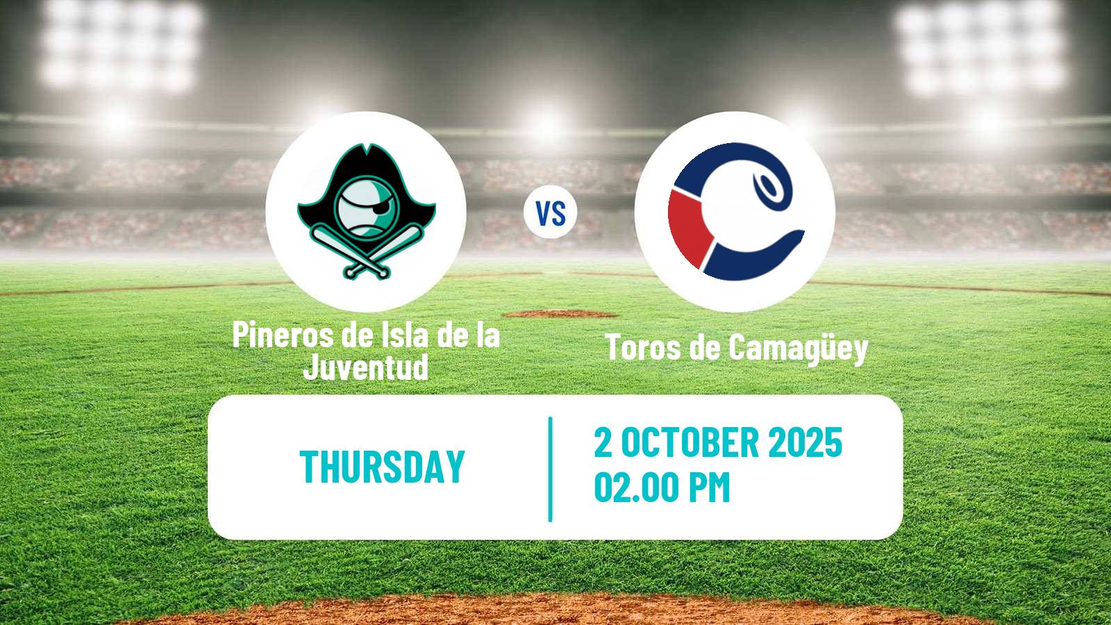 Baseball Cuba Serie Nacional Baseball Pineros de Isla de la Juventud - Toros de Camagüey