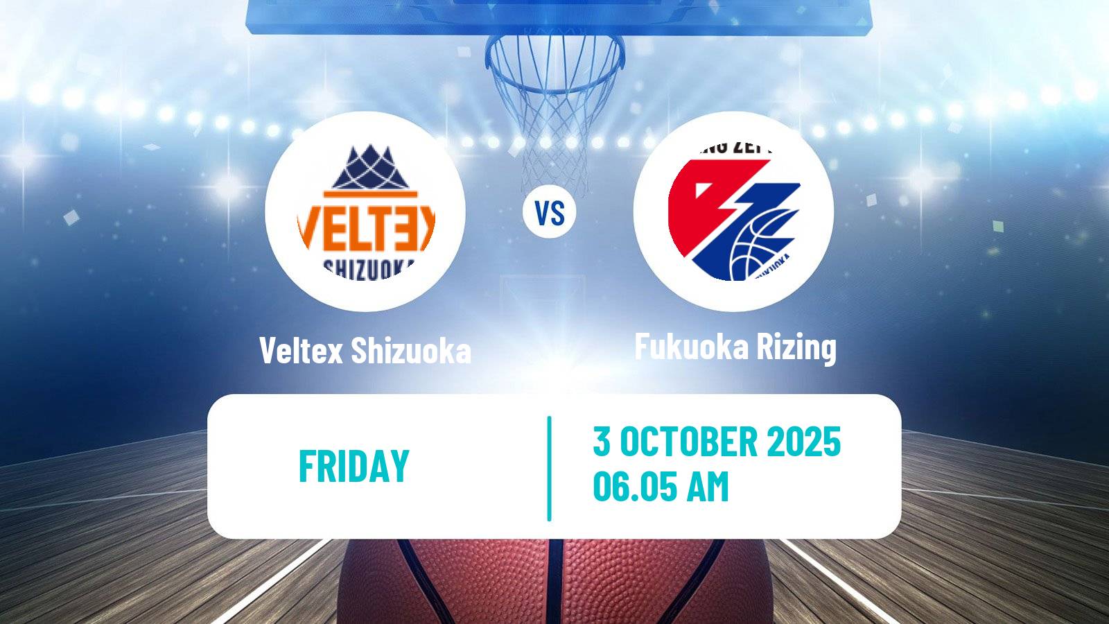 Basketball Japan B2 League Basketball Veltex Shizuoka - Fukuoka Rizing