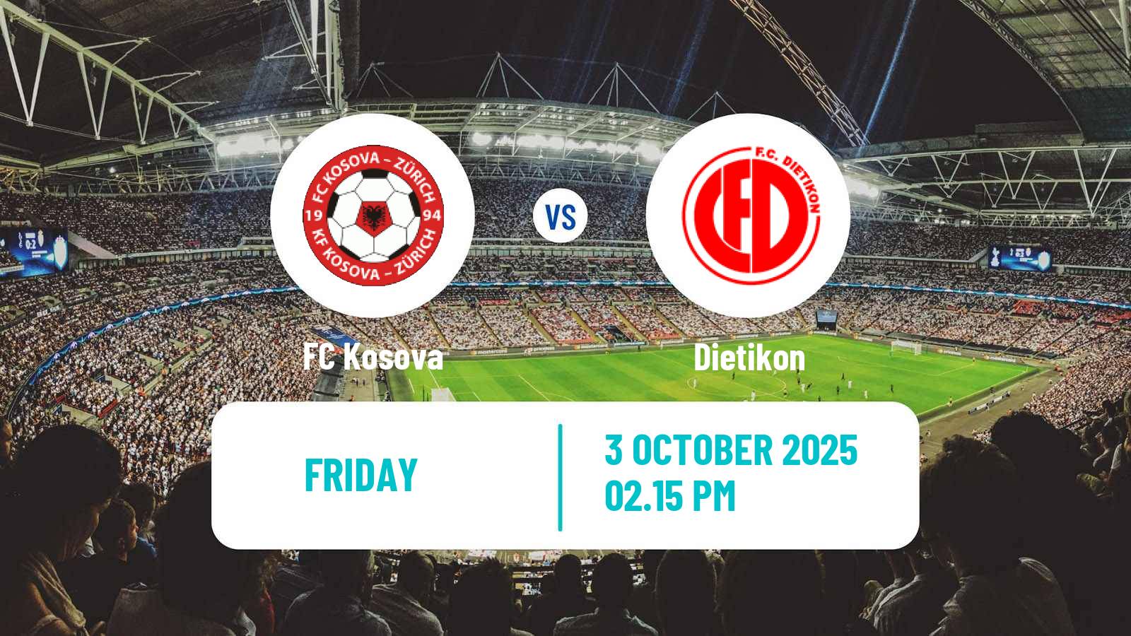 Football Swiss 1 Liga Classic Group 3 Kosova - Dietikon