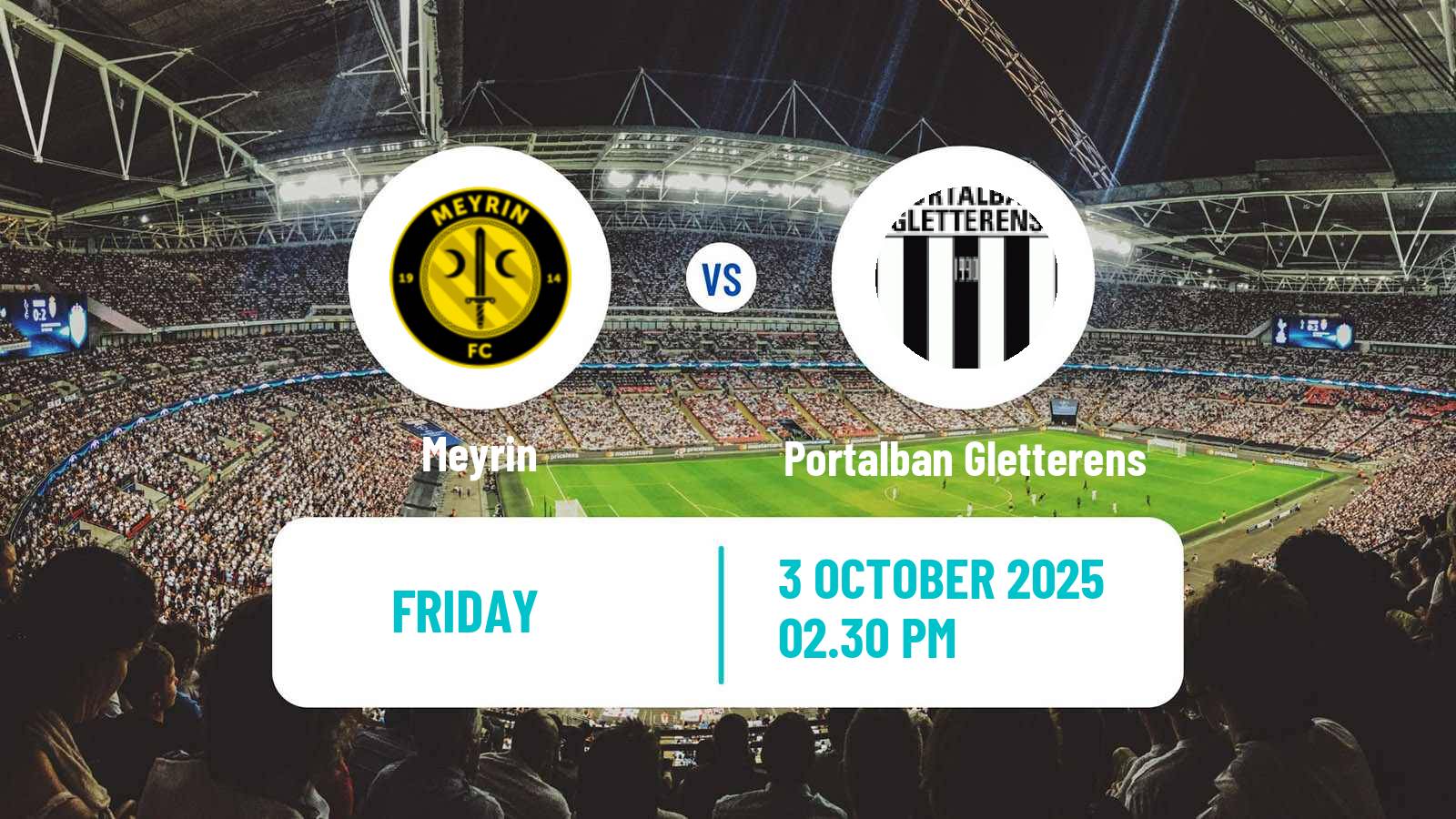 Football Swiss 1 Liga Classic Group 1 Meyrin - Portalban Gletterens