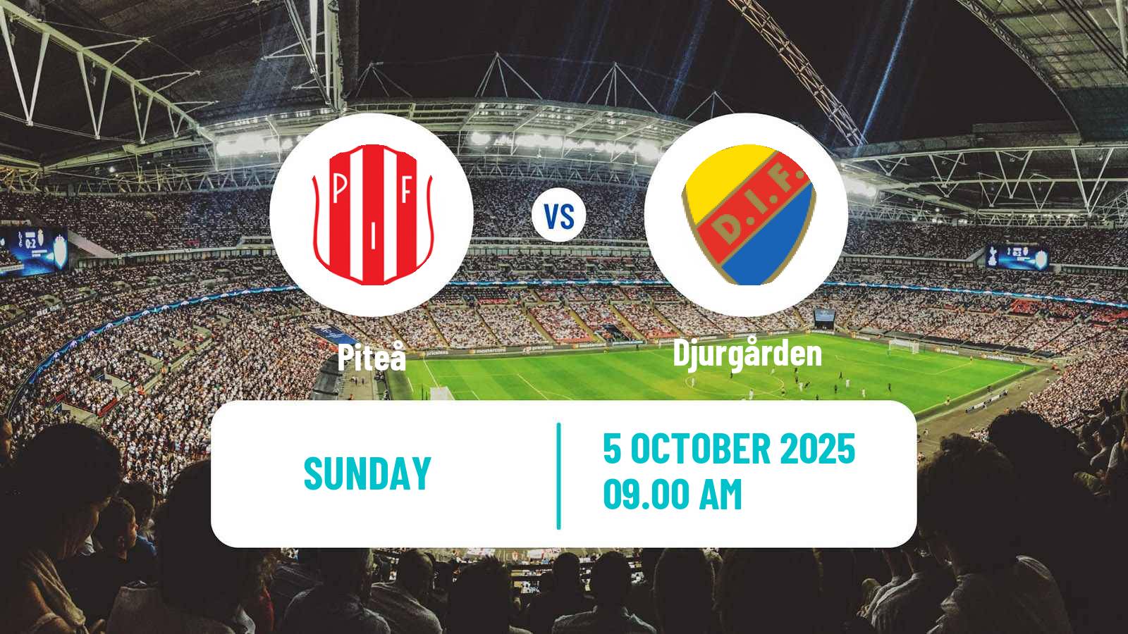 Football Swedish Allsvenskan Women Piteå - Djurgården