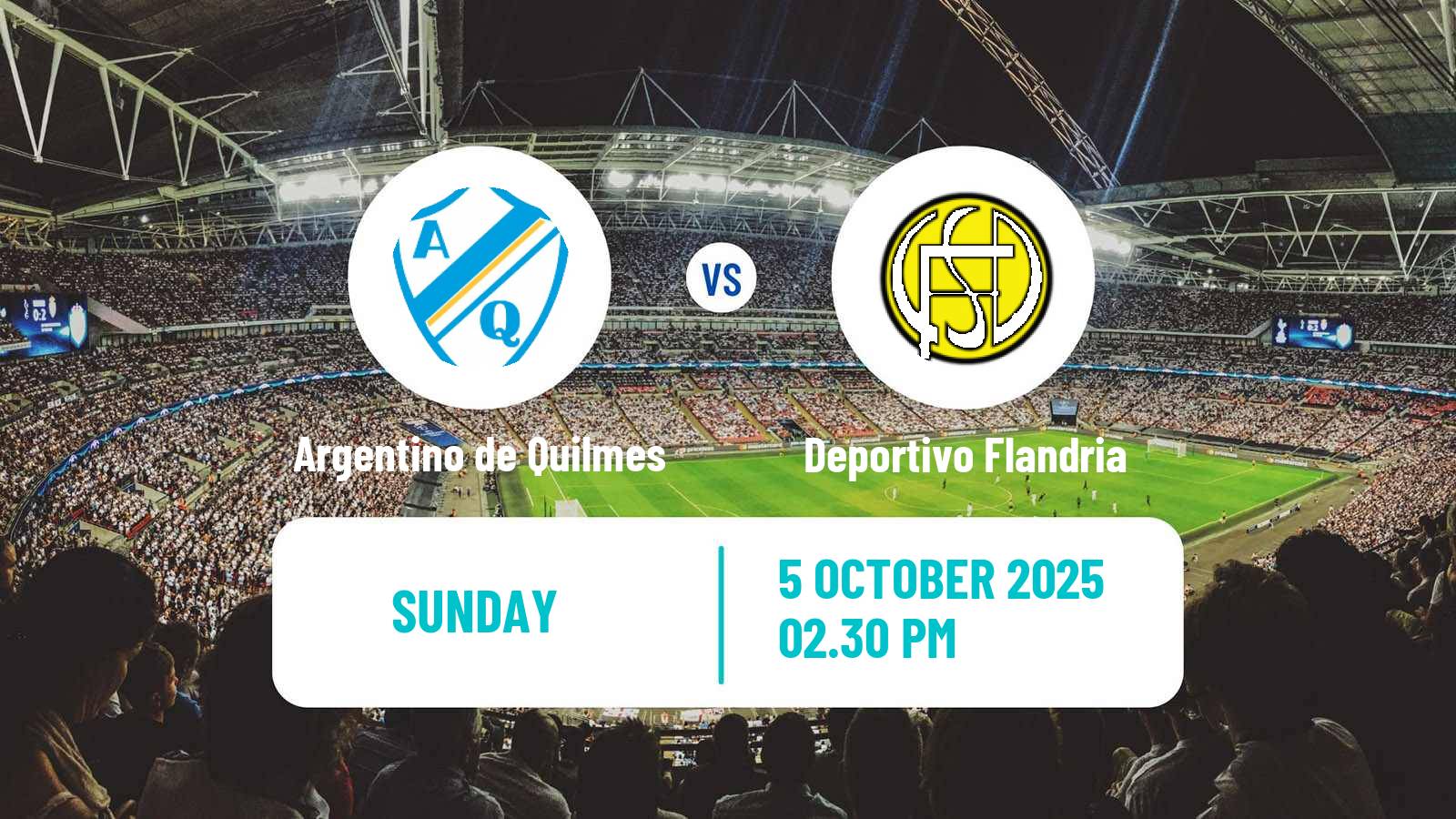 Football Argentinian Primera B Argentino de Quilmes - Deportivo Flandria