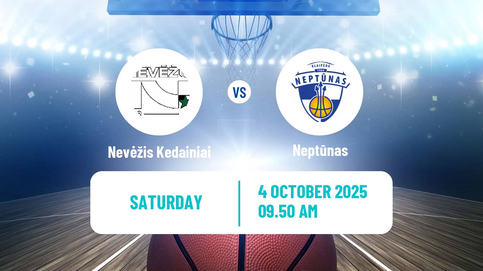 Basketball Lietuvos Krepsinio Lyga Nevėžis Kedainiai - Neptūnas