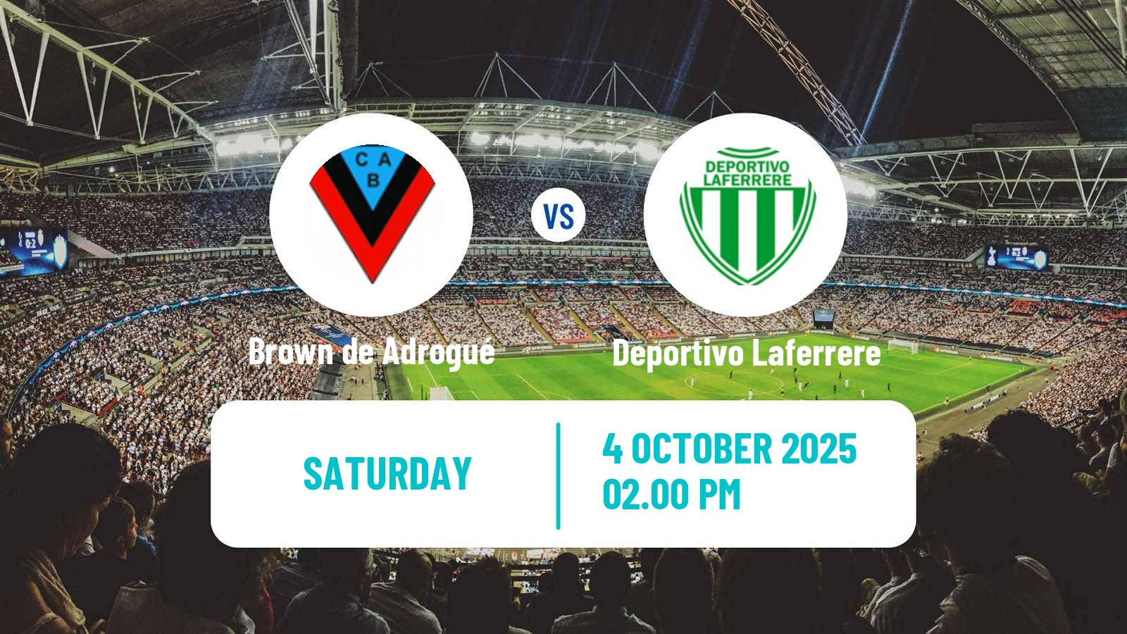 Football Argentinian Primera B Brown de Adrogué - Deportivo Laferrere