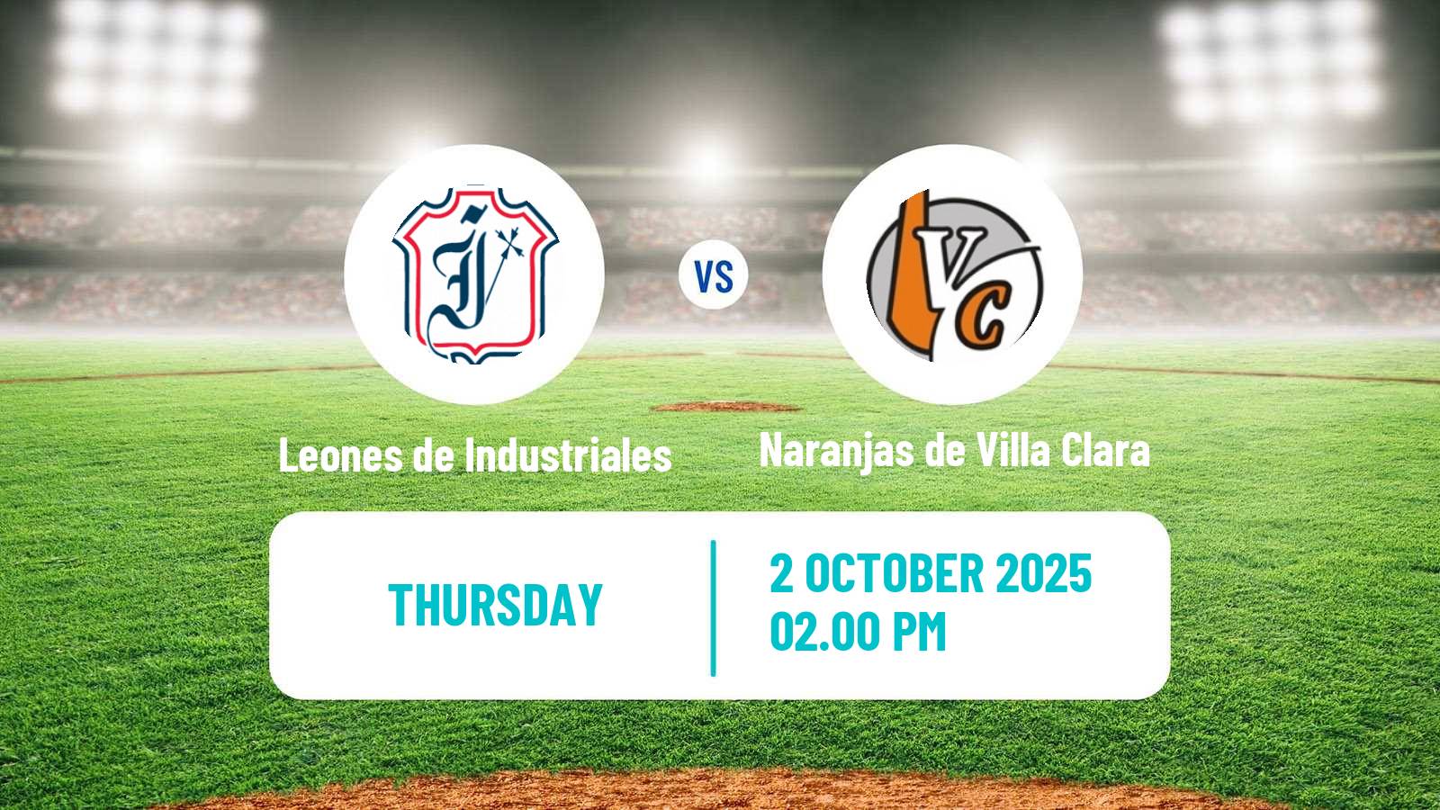 Baseball Cuba Serie Nacional Baseball Leones de Industriales - Naranjas de Villa Clara