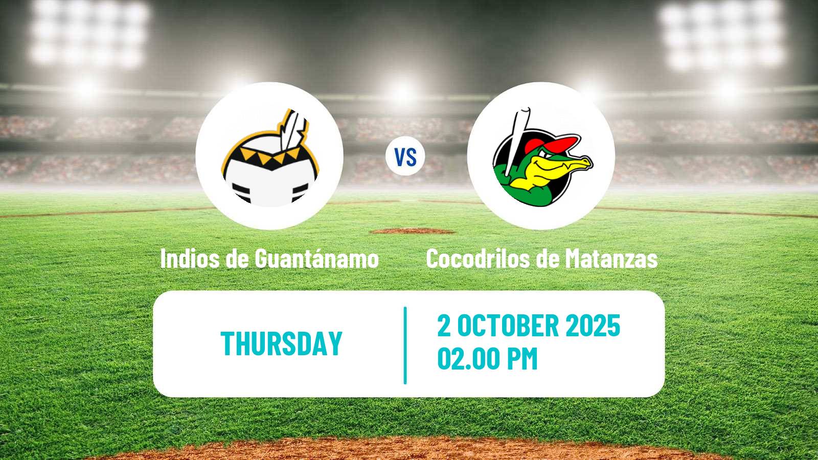 Baseball Cuba Serie Nacional Baseball Indios de Guantánamo - Cocodrilos de Matanzas