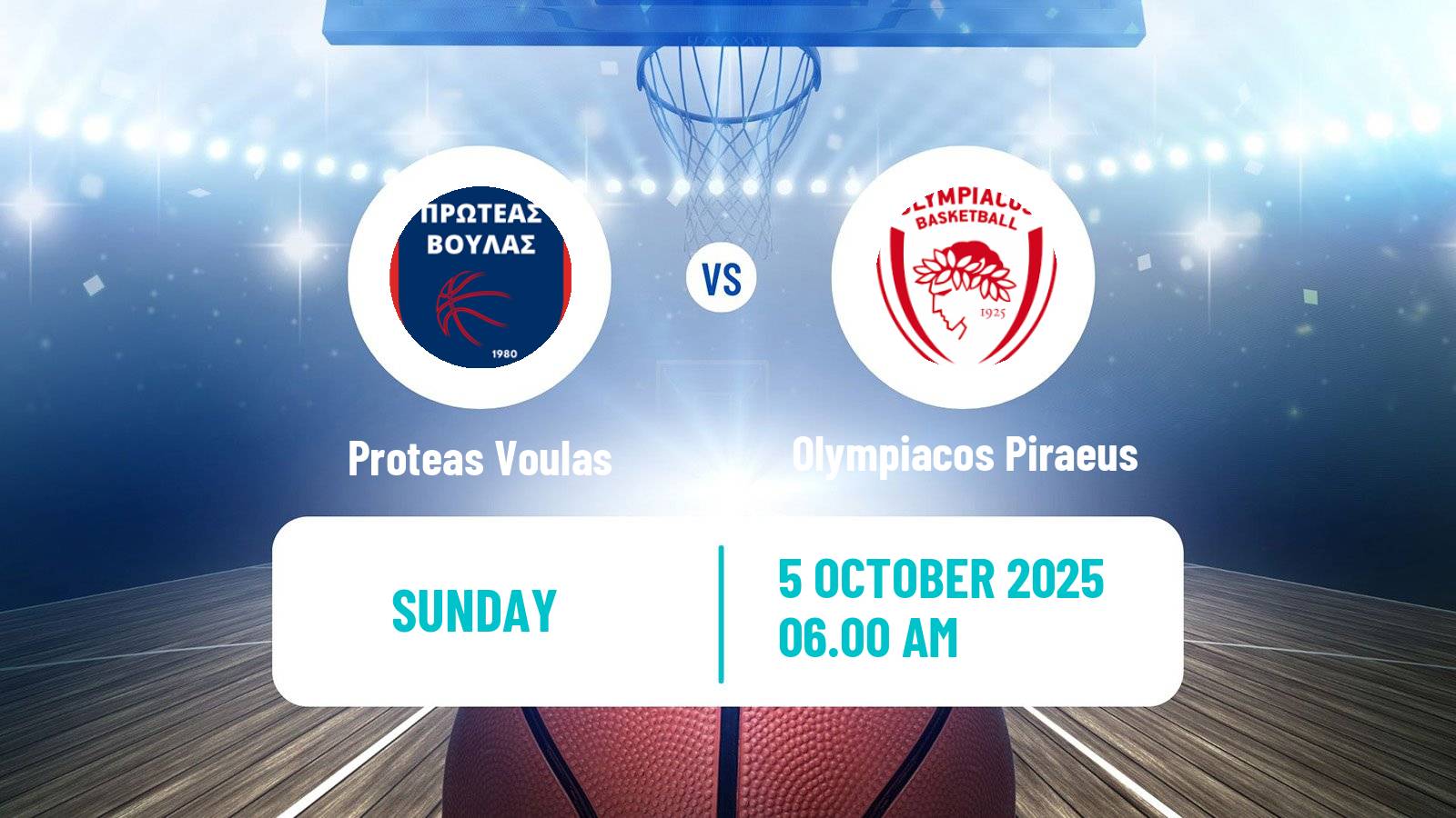 Basketball Greek Basket League A1 Women Proteas Voulas - Olympiacos Piraeus