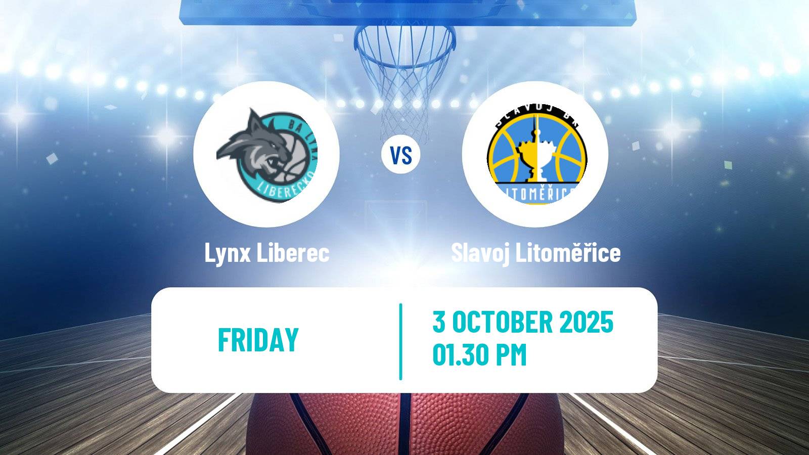 Basketball Czech 1 Liga Basketball Lynx Liberec - Slavoj Litoměřice