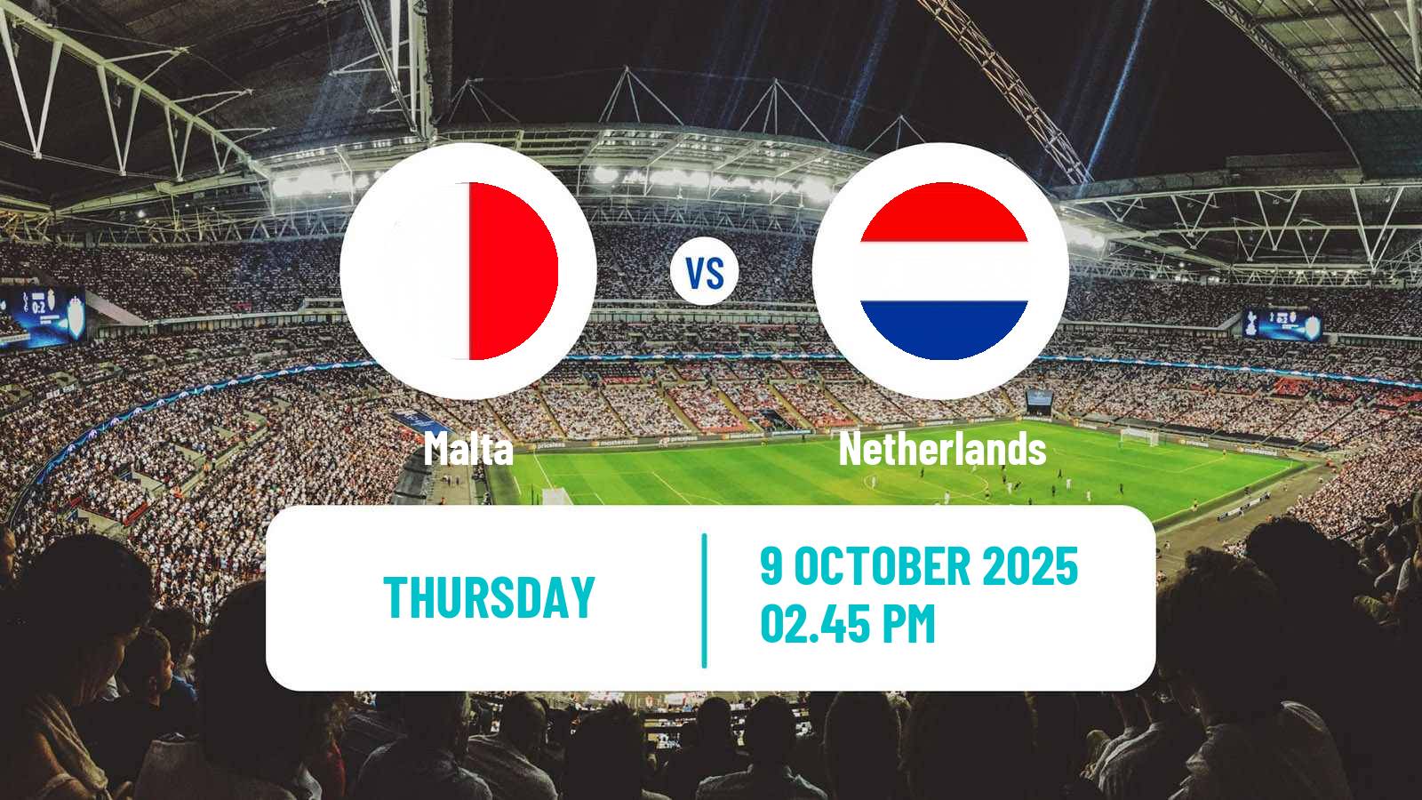 Football FIFA World Cup Malta - Netherlands