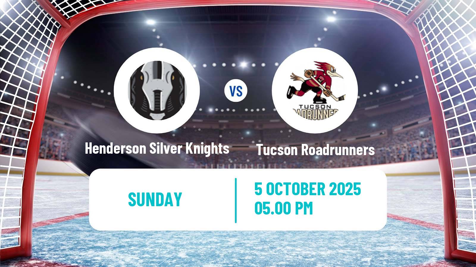 Hockey AHL Henderson Silver Knights - Tucson Roadrunners
