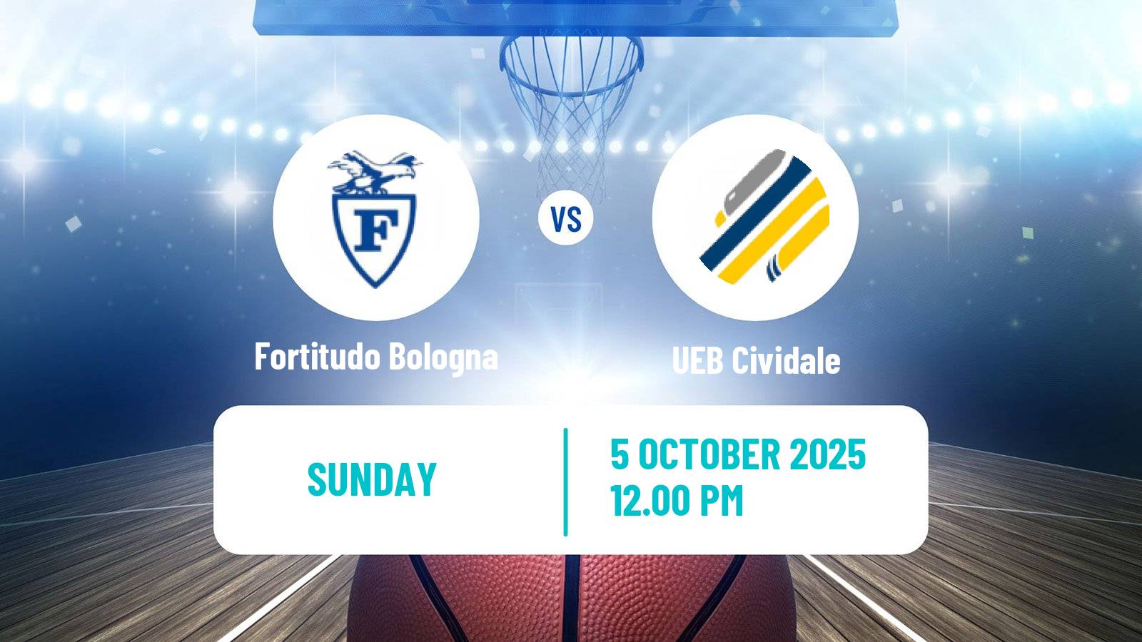 Basketball Italian Serie A2 Basketball Fortitudo Bologna - Cividale
