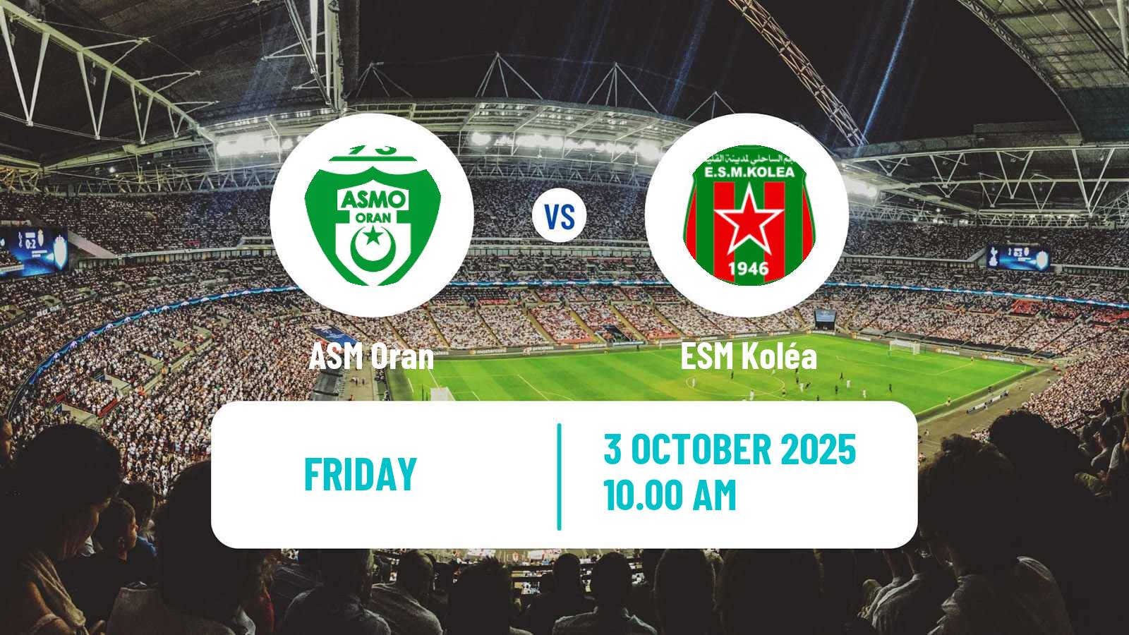 Football Algerian Ligue 2 ASM Oran - Koléa
