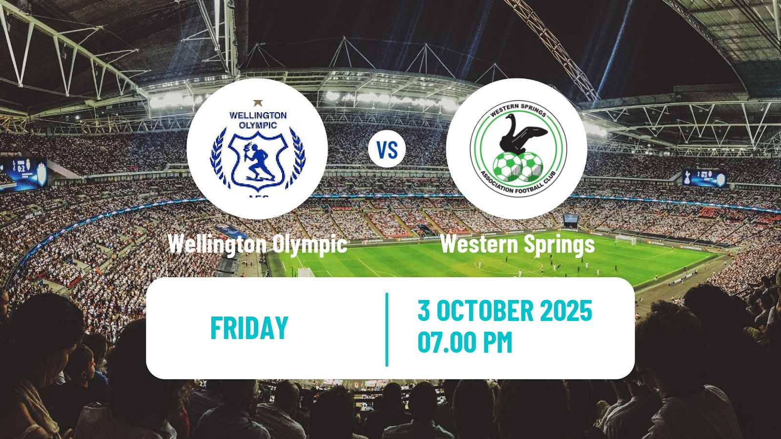 Football New Zealand National League Wellington Olympic - Western Springs