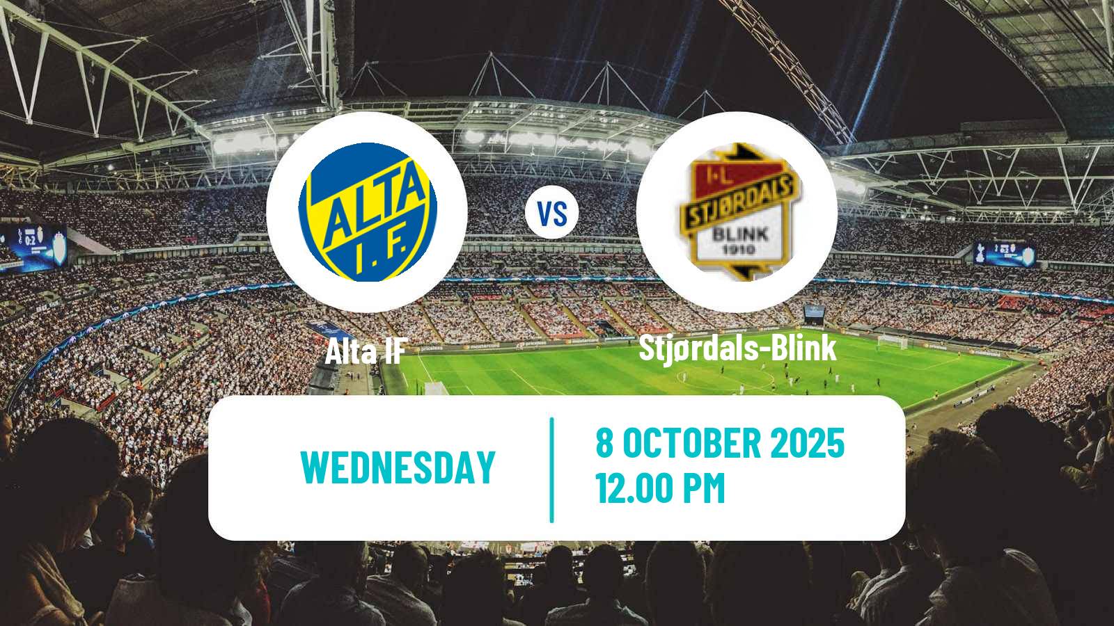 Football Norwegian Division 2 - Group 2 Alta - Stjørdals-Blink