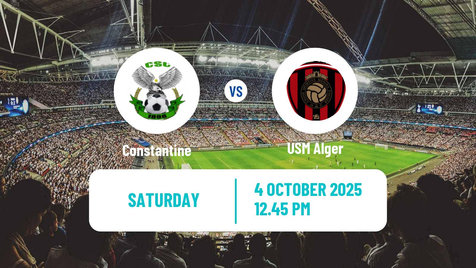 Football Algerian Ligue 1 Constantine - USM Alger