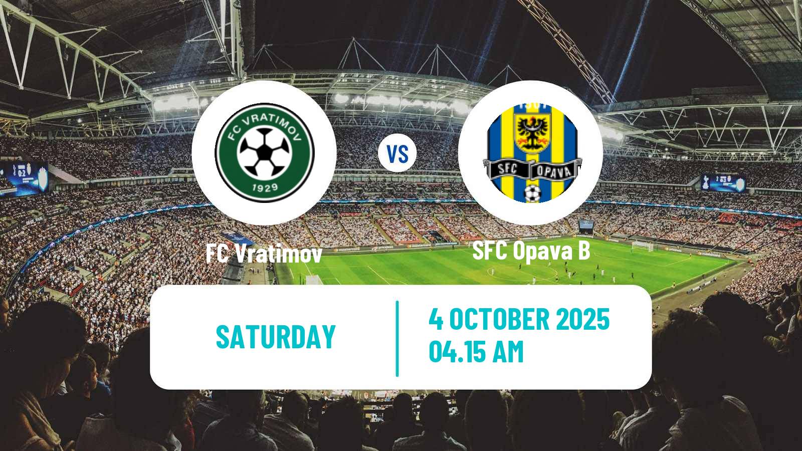 Football Czech Division F Vratimov - Opava B