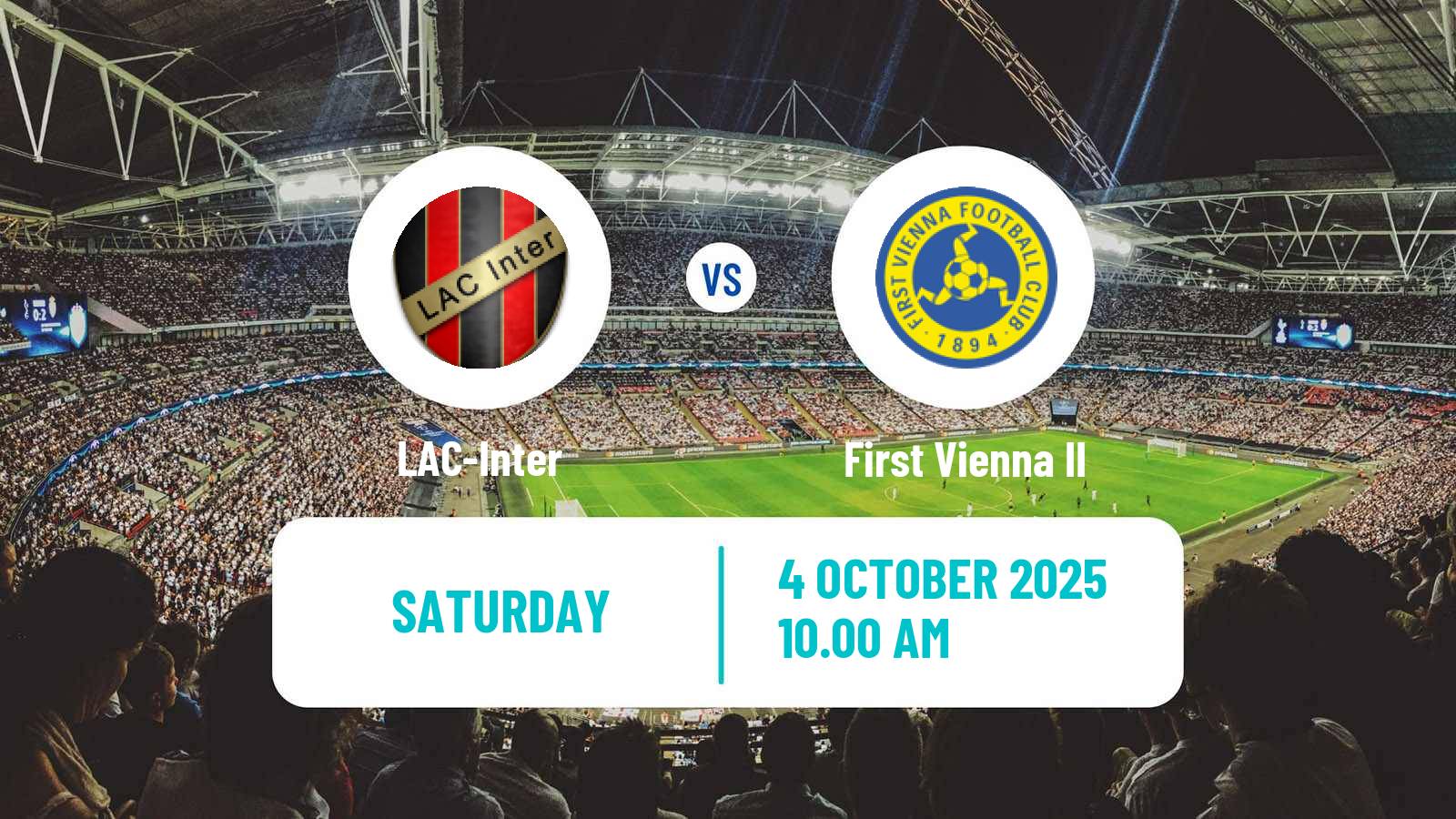 Football Austrian Landesliga Wien LAC-Inter - First Vienna II