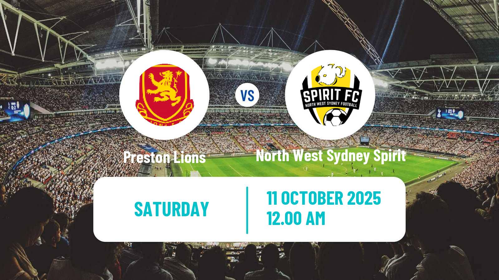 Soccer Australian Championship Preston Lions - North West Sydney Spirit