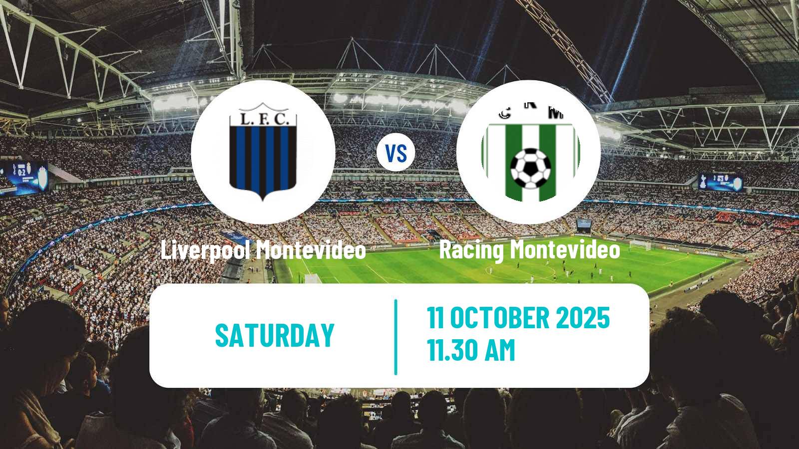 Football Uruguayan Primera Division Liverpool Montevideo - Racing Montevideo