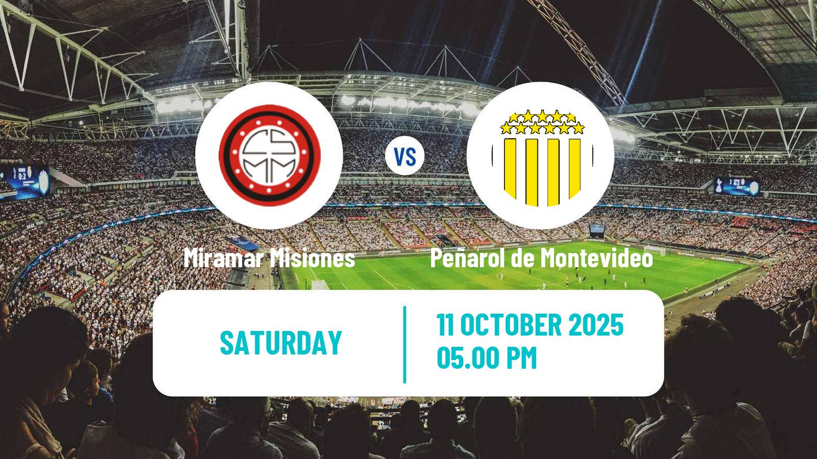 Football Uruguayan Primera Division Miramar Misiones - Peñarol de Montevideo