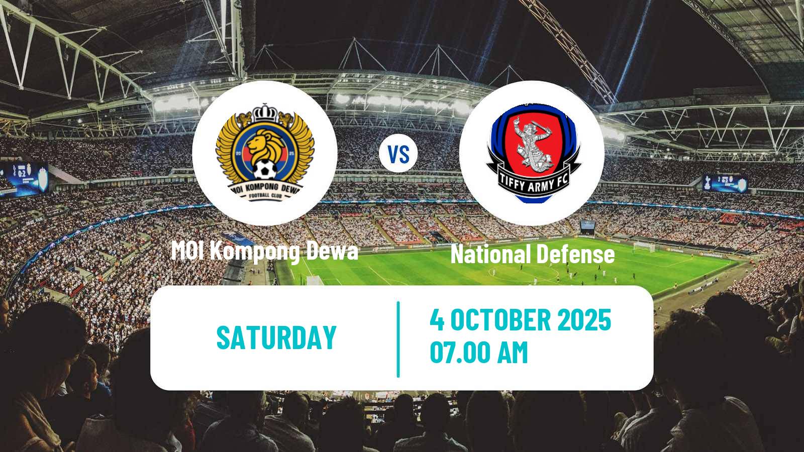 Football Cambodian CPL MOI Kompong Dewa - National Defense