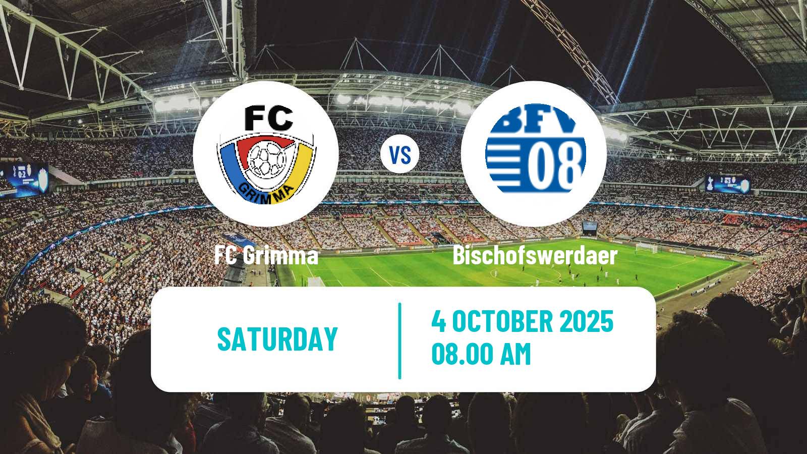 Football German Oberliga NOFV- Süd Grimma - Bischofswerdaer