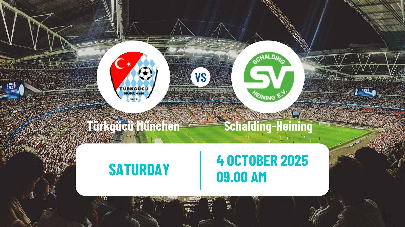 Football German Oberliga Bayern Süd Türkgücü München - Schalding-Heining