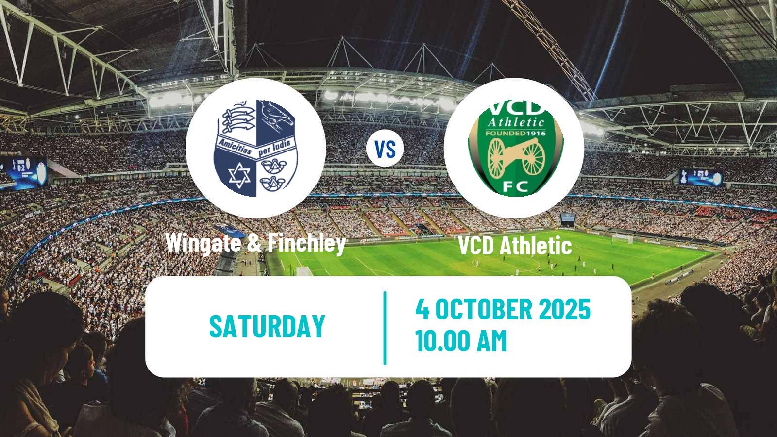 Football English FA Trophy Wingate & Finchley - VCD Athletic