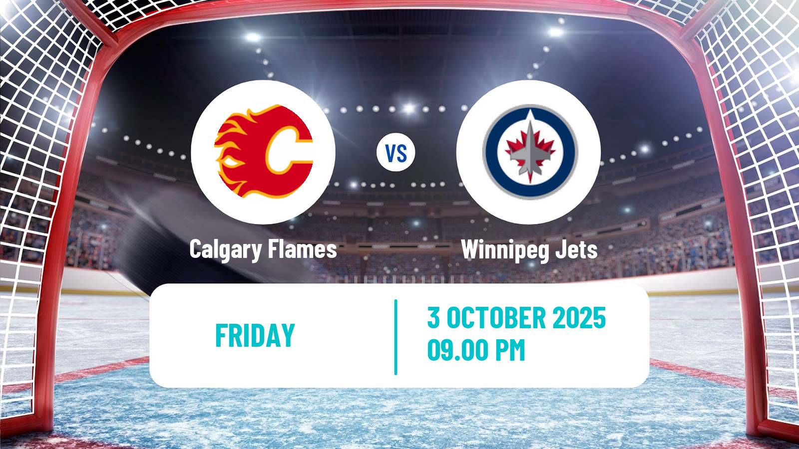 Hockey NHL Calgary Flames - Winnipeg Jets