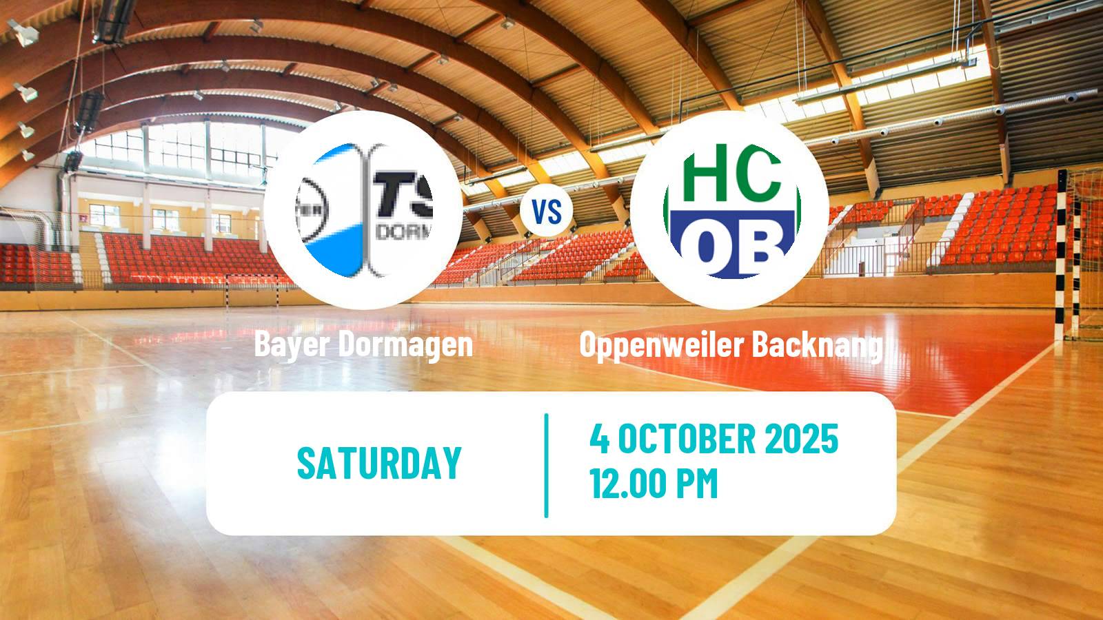 Handball German 2 Bundesliga Handball Bayer Dormagen - Oppenweiler Backnang