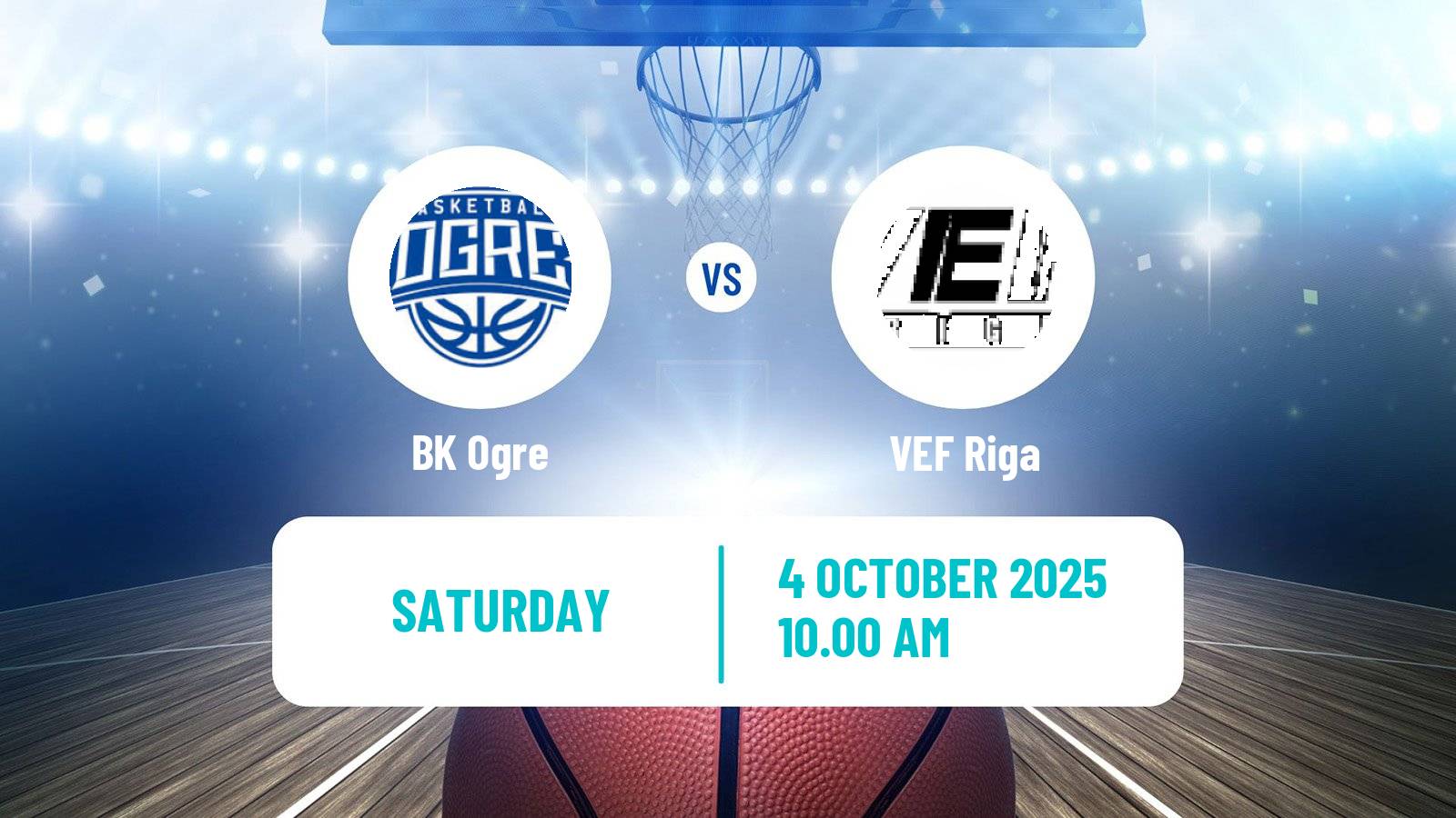 Basketball Estonian–Latvian Basketball League Ogre - VEF Riga
