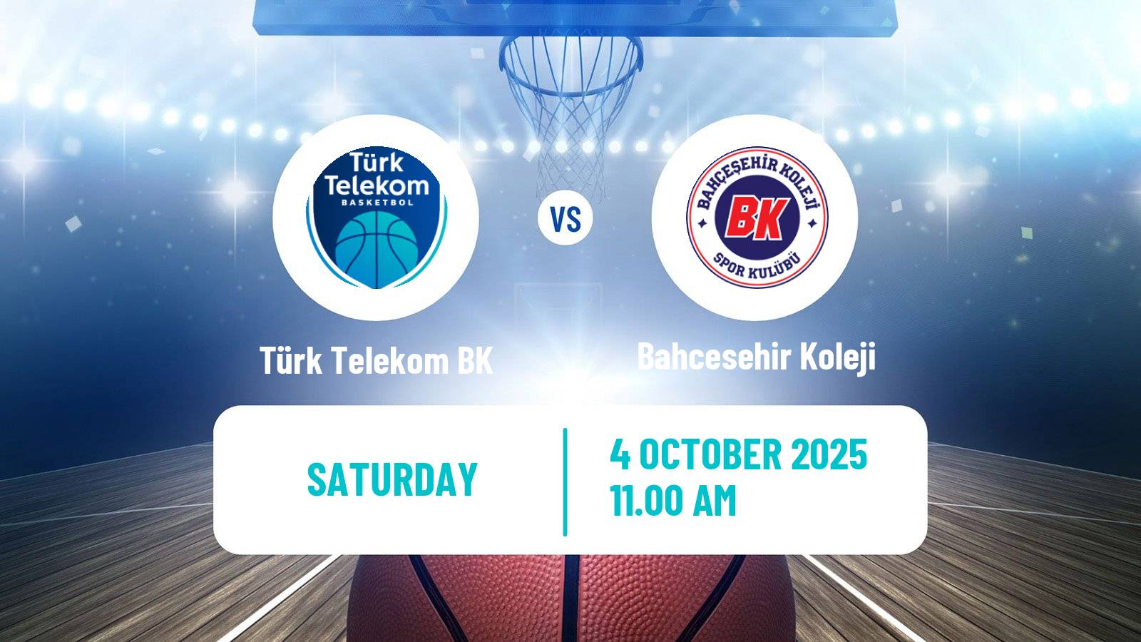 Basketball Turkish Basketball Super Ligi Türk Telekom BK - Bahcesehir Koleji