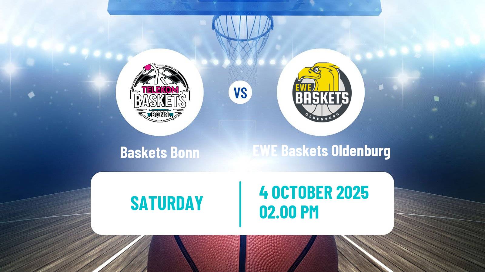 Basketball German BBL Baskets Bonn - EWE Baskets Oldenburg