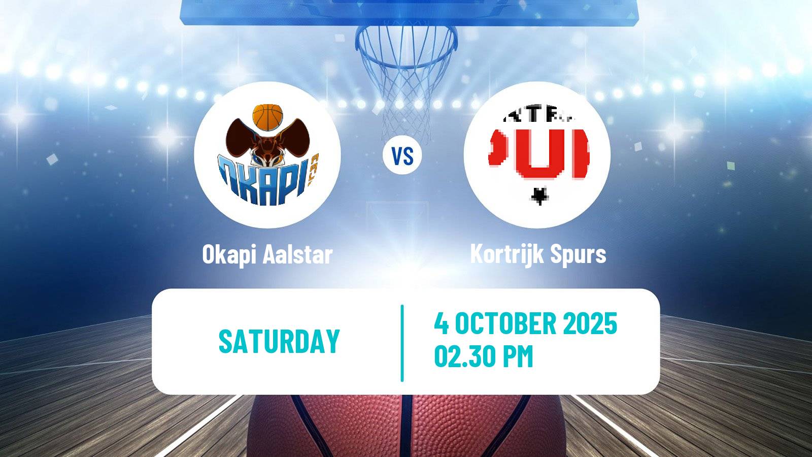 Basketball BNXT League Okapi Aalstar - Kortrijk Spurs