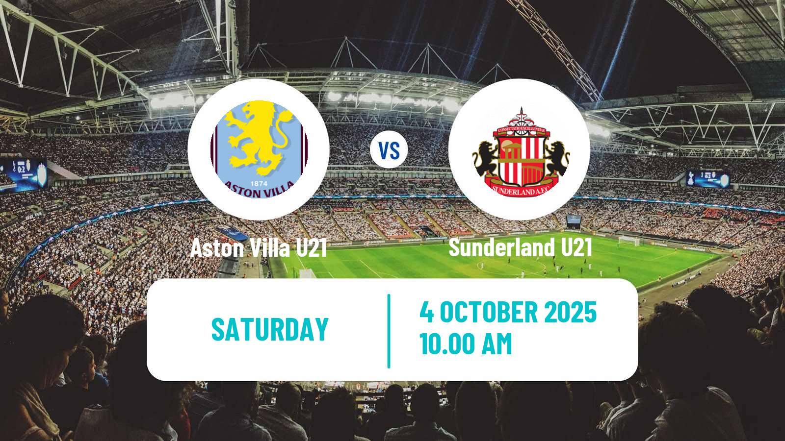 Football English Premier League 2 Aston Villa U21 - Sunderland U21