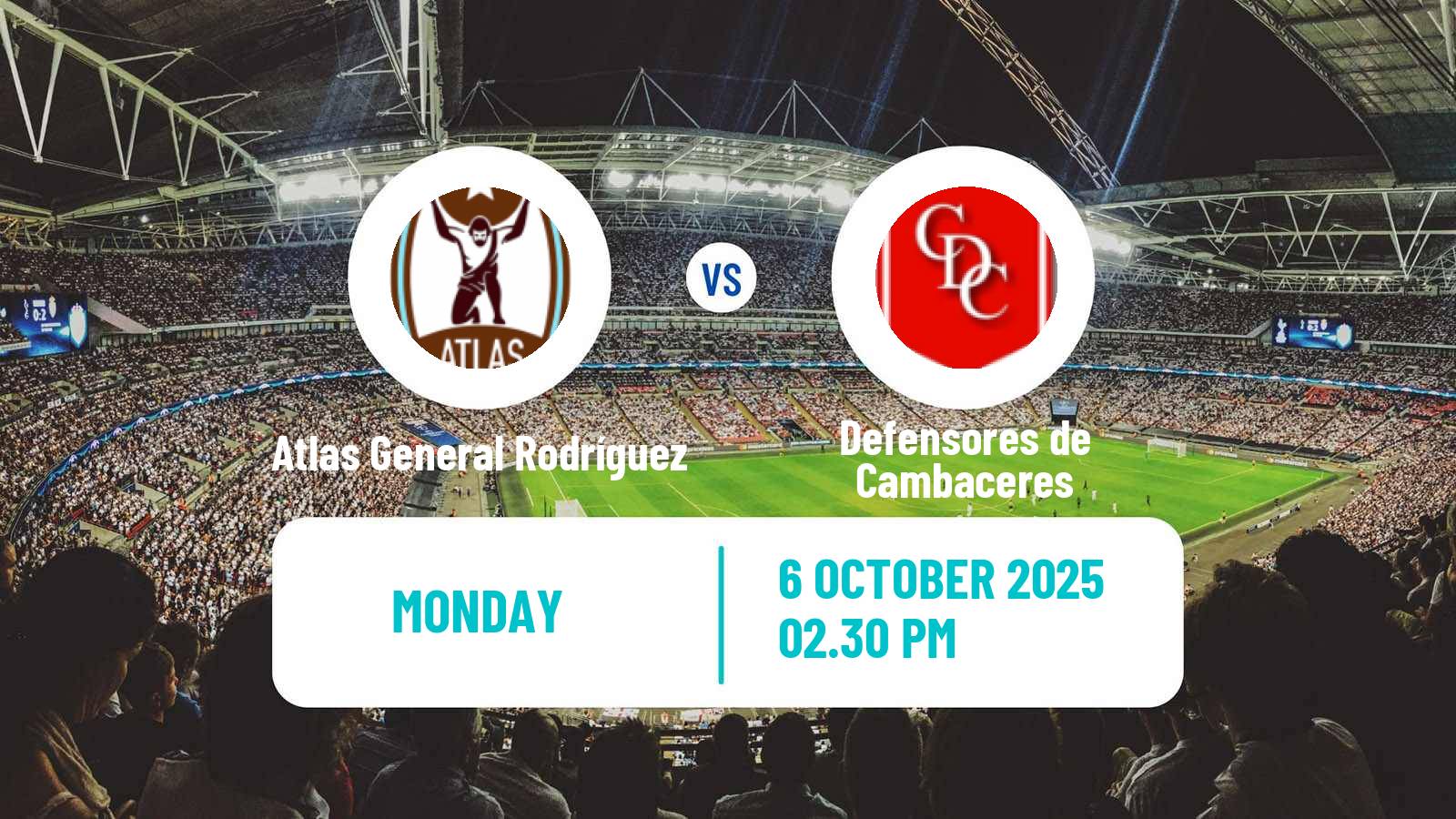 Football Argentinian Primera C Atlas General Rodríguez - Defensores de Cambaceres