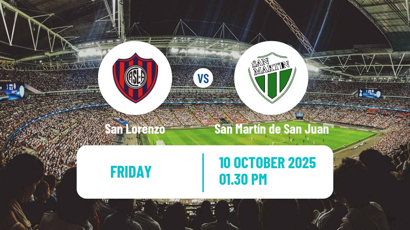 Football Argentinian Liga Profesional San Lorenzo - San Martín de San Juan