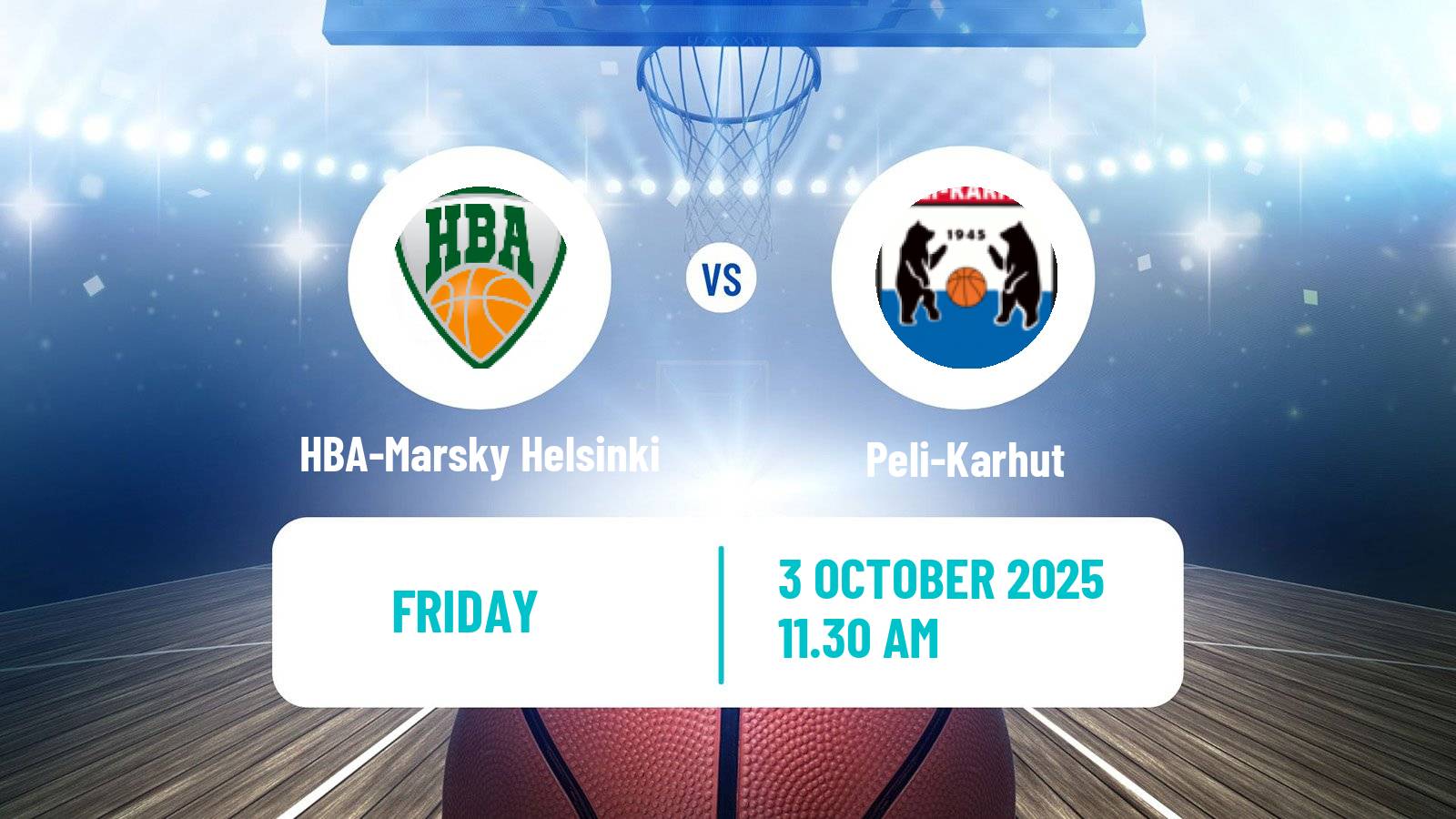 Basketball Finnish Korisliiga Women HBA-Marsky Helsinki - Peli-Karhut