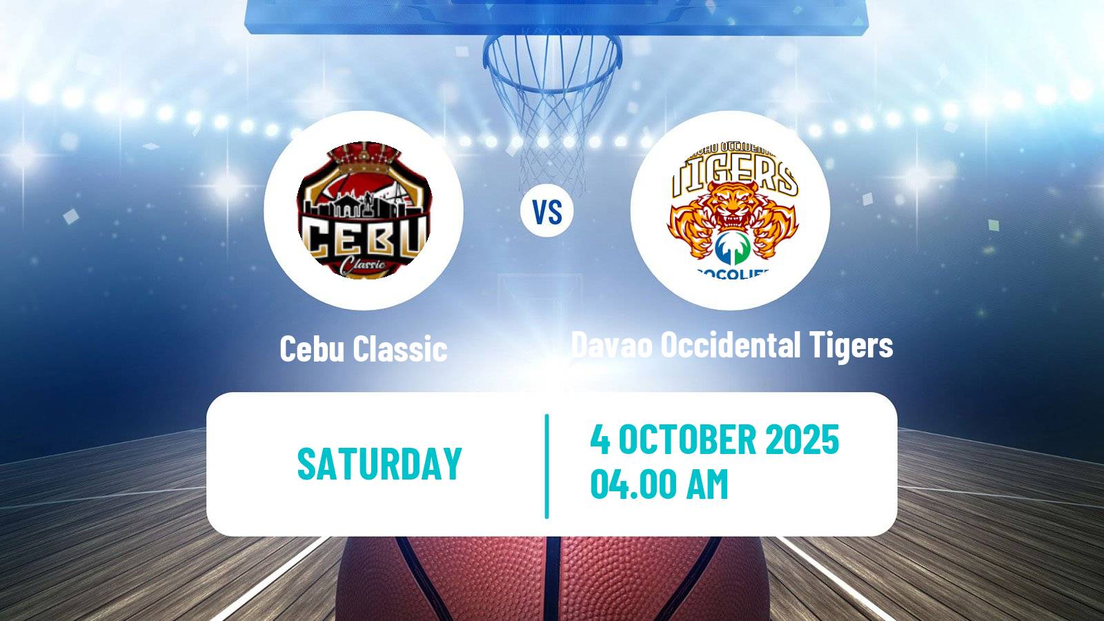 Basketball Philippines MBPL  Cebu Classic - Davao Occidental Tigers