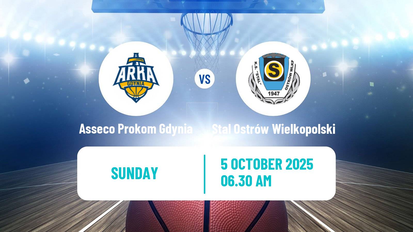 Basketball Polish Basket Liga Asseco Prokom Gdynia - Stal Ostrów Wielkopolski